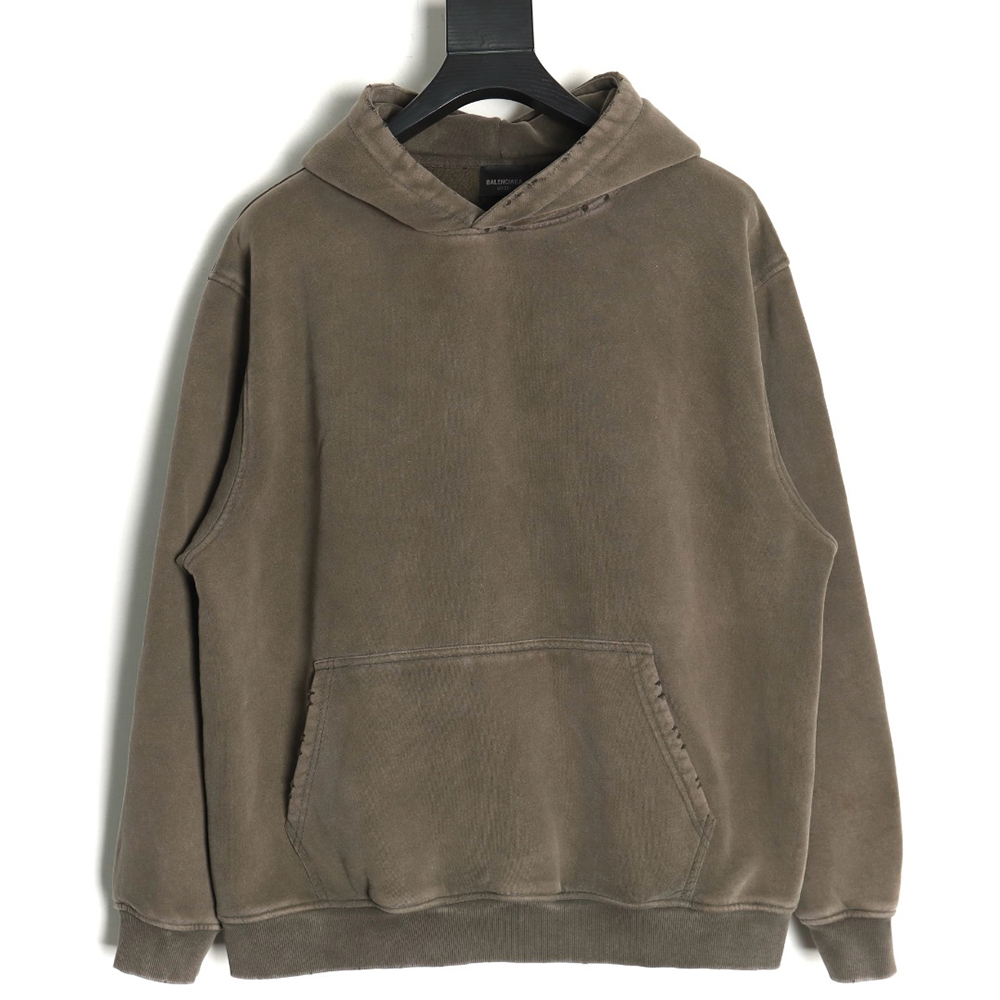 Ba*len*cia*ga parking lot night view fleece hoodie