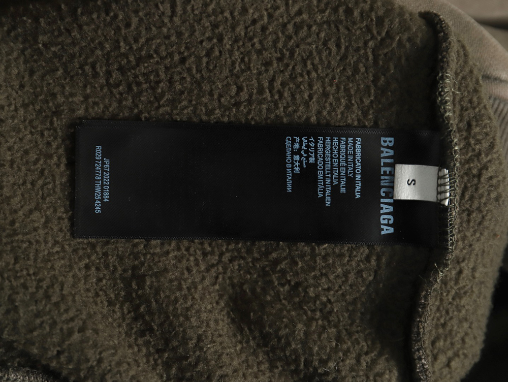 Ba*len*cia*ga parking lot night view fleece hoodie