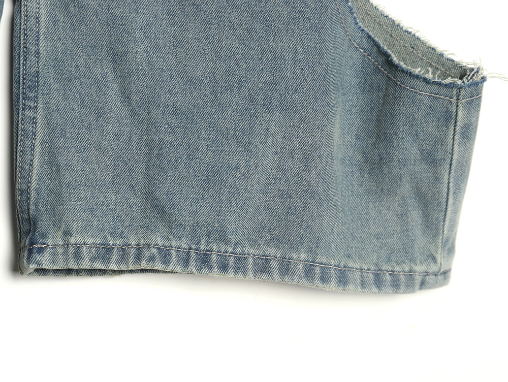 Ba*len*cia*ga ripped camouflage double jeans