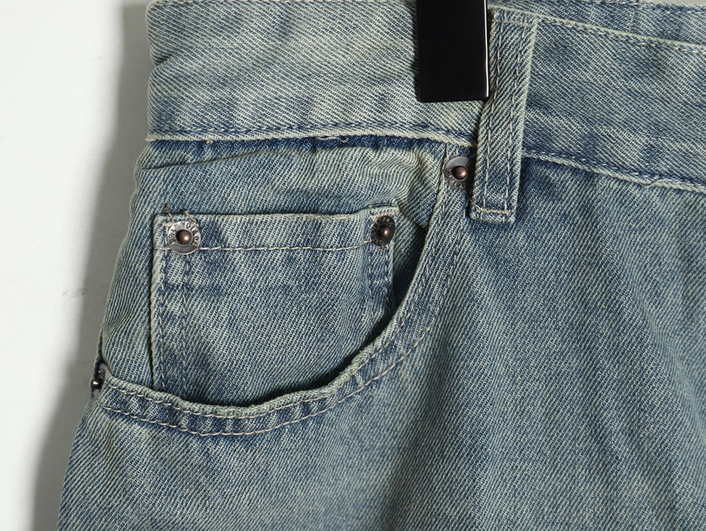 Ba*len*cia*ga ripped camouflage double jeans