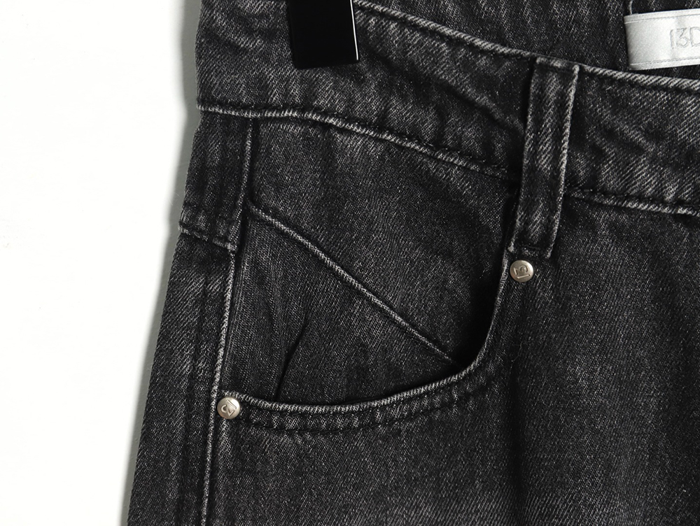 13De Marzo Mid-Range Bear Wide-Leg Jeans TSK1