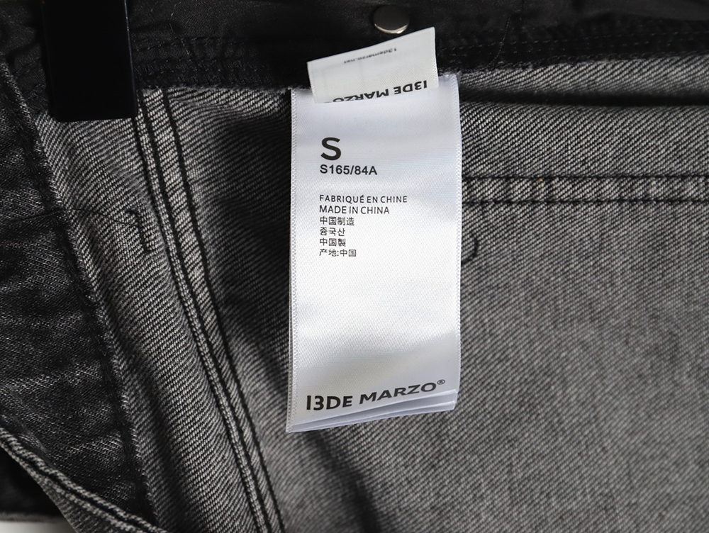 13De Marzo Mid-Range Bear Wide-Leg Jeans TSK1
