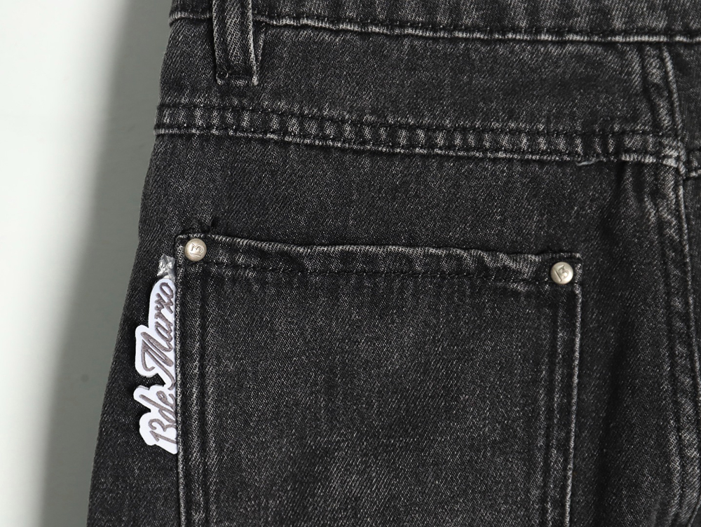 13De Marzo Mid-Range Bear Wide-Leg Jeans TSK1