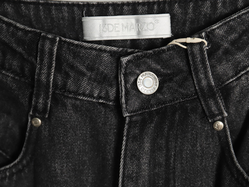 13De Marzo Mid-Range Bear Wide-Leg Jeans TSK1