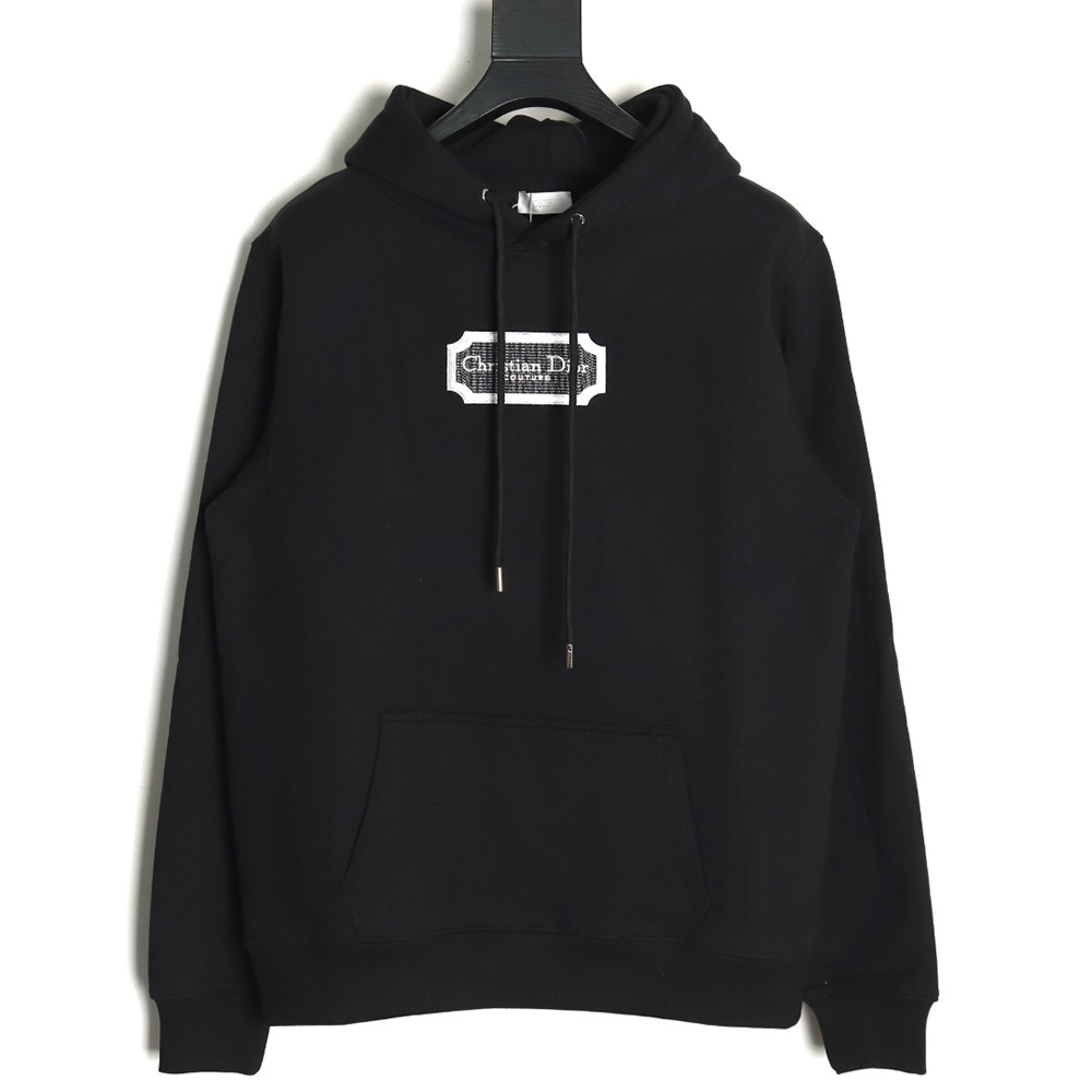 D*or embroidered silver logo hoodie tsk2