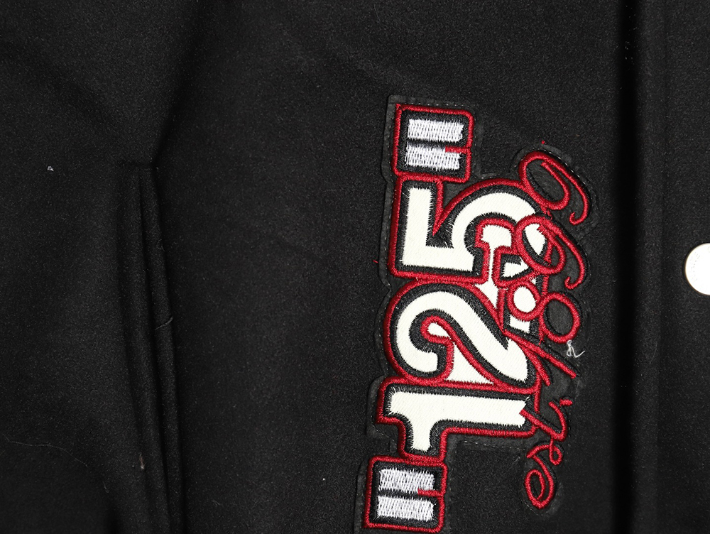 Off White AC Milan joint baseball jacket