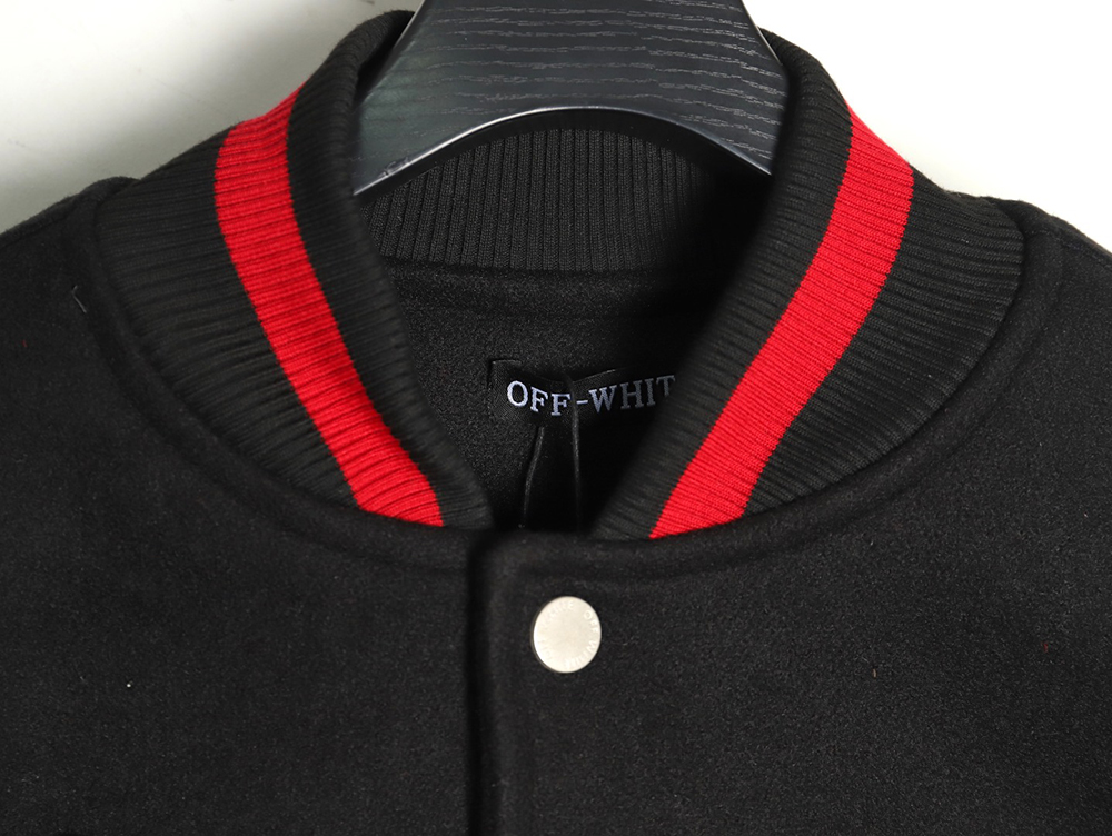 Off White AC Milan joint baseball jacket