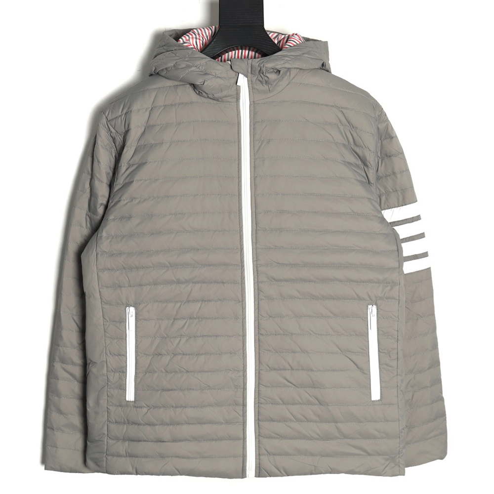 Thom Browne Casual Four-Bar Padded Jacket