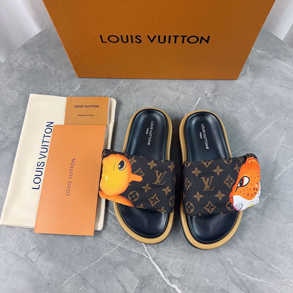 l0*is V*t0n pool pillow flat comfort mule