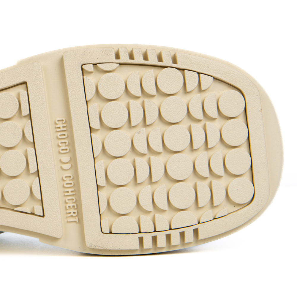 Choco Concert Cow Leather Stylish Skateboarding Shoes White