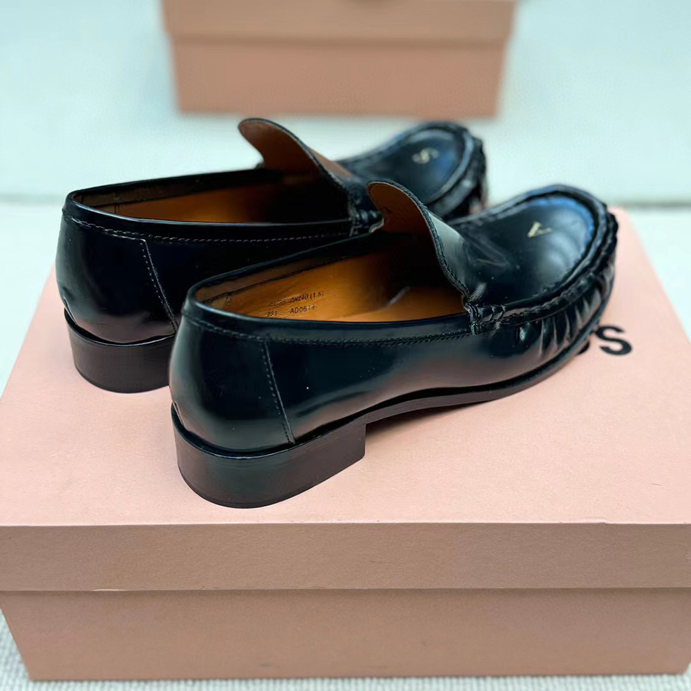 Acne Studios Leather Loafers in Black
