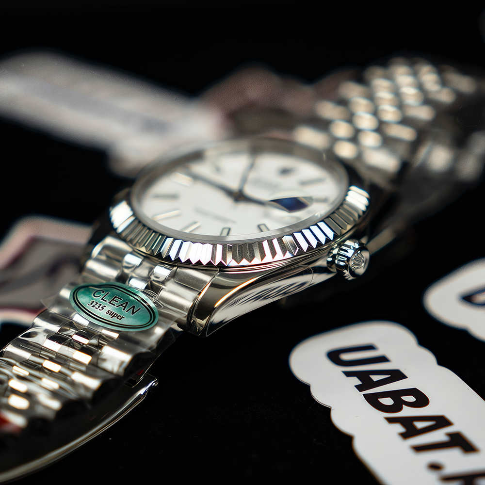 R*l*x - datejust 41mm jub flt 904l ss/ss white/stk 3235