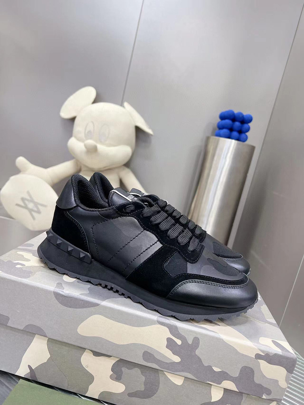 Valention Camouflage Noir Rockrunner Sneaker