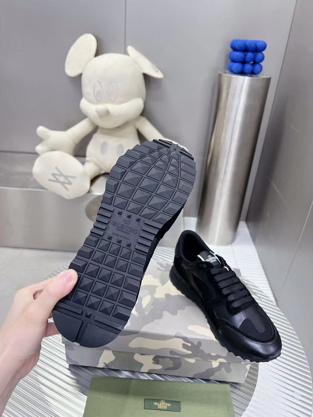 Valention Camouflage Noir Rockrunner Sneaker