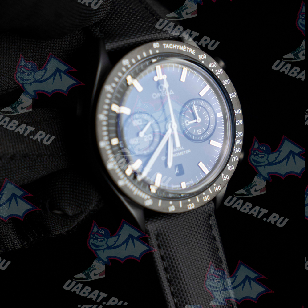 Om**a - speedmaster dsom "black" cer/ny blk omf v2 a7750