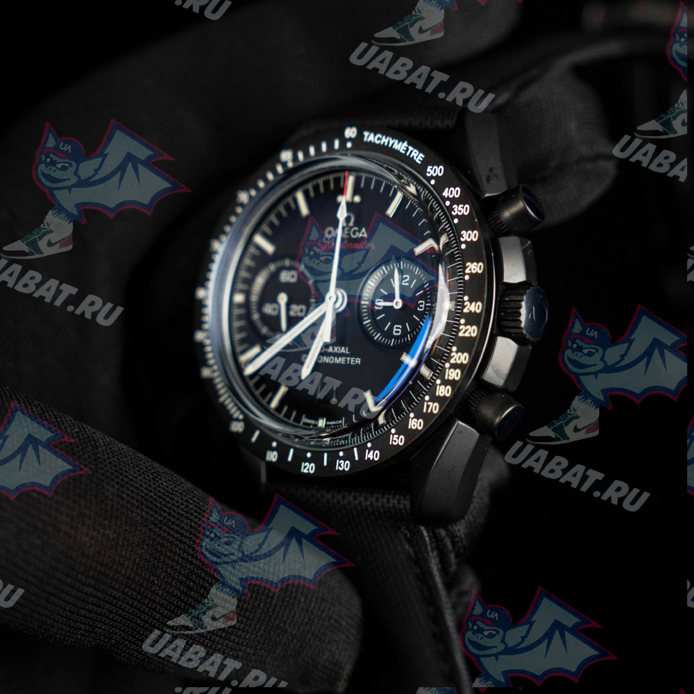 Om**a - speedmaster dsom "black" cer/ny blk omf v2 a7750