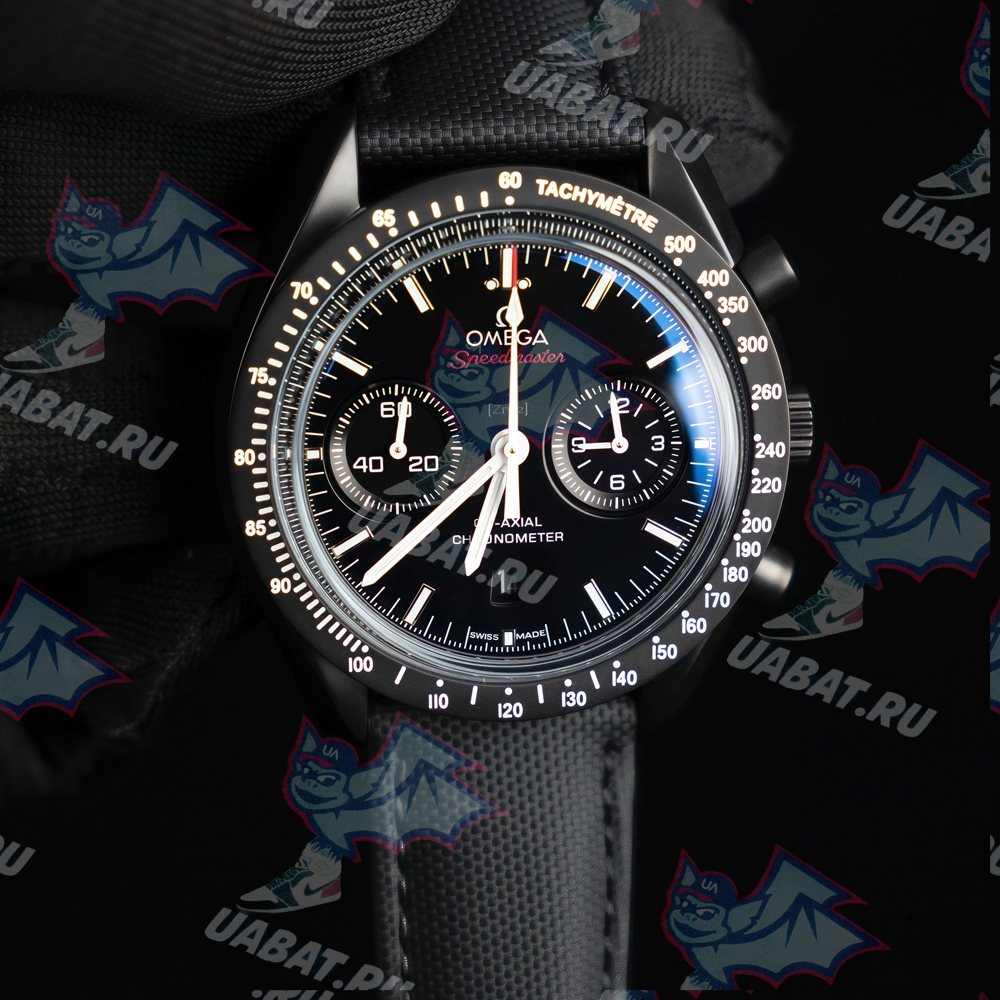 Om**a - speedmaster dsom "black" cer/ny blk omf v2 a7750