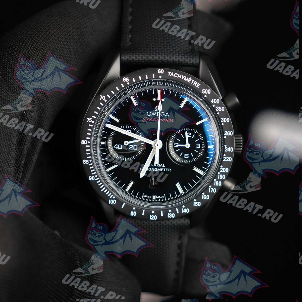 Om**a - speedmaster dsom "black" cer/ny blk omf v2 a7750