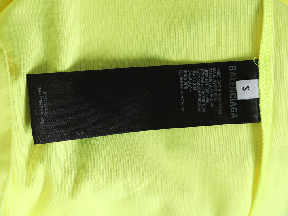 Ba*len*cia*ga tape print short sleeve t-shirt