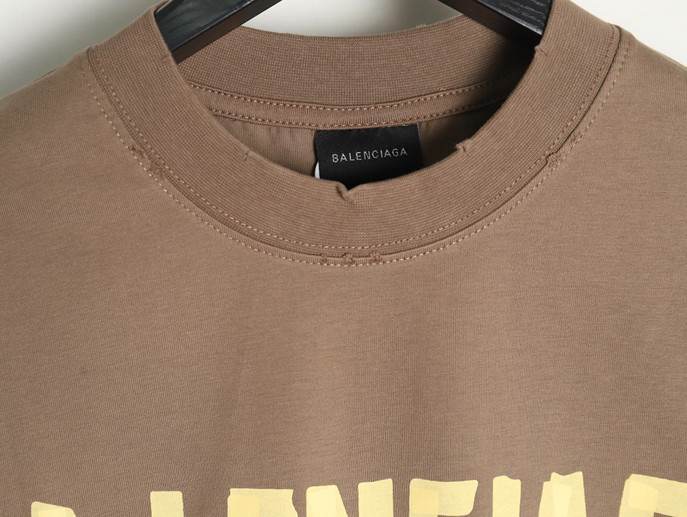 Ba*len*cia*ga tape print short sleeve t-shirt tsk2
