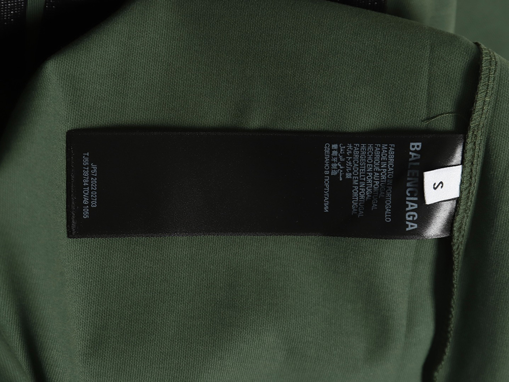 Ba*len*cia*ga tape print short sleeve t-shirt tsk3