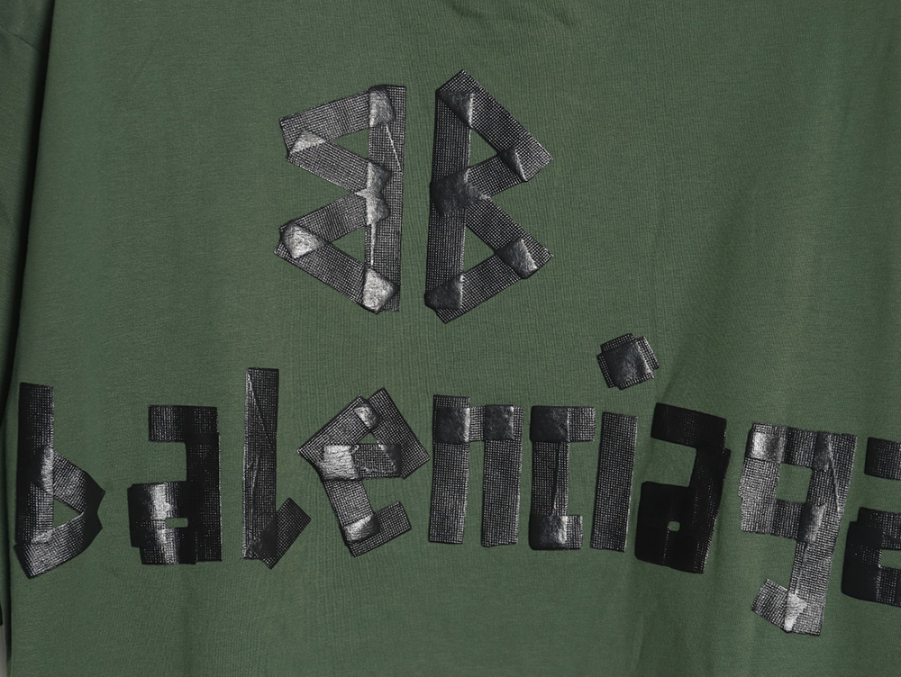 Ba*len*cia*ga tape print short sleeve t-shirt tsk3