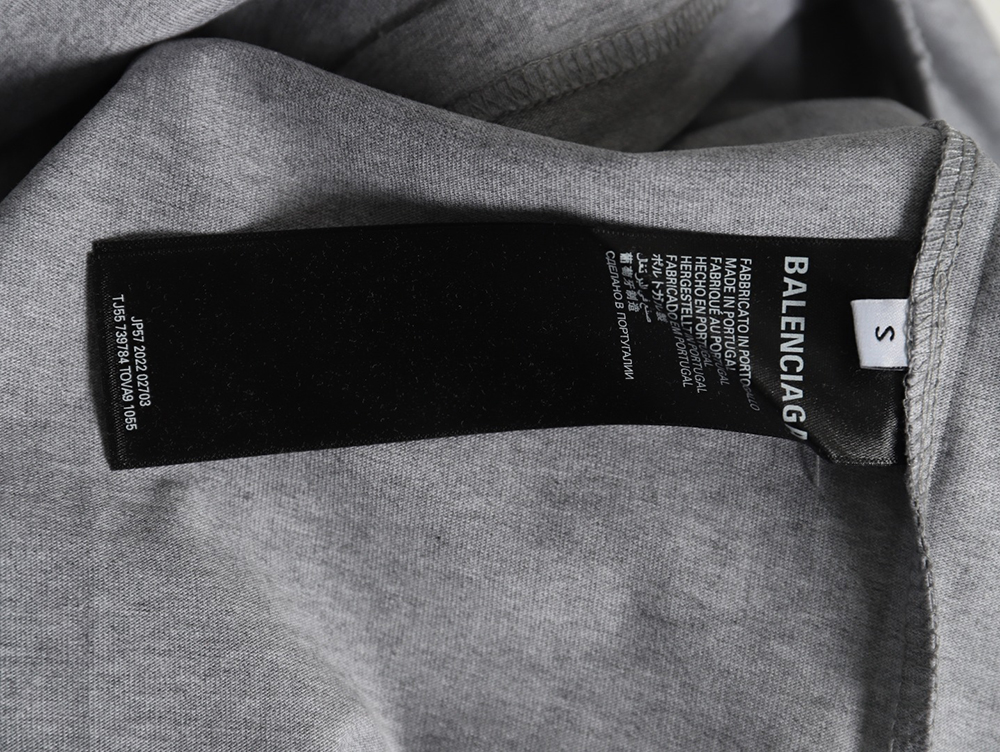 Ba*len*cia*ga tape print short sleeve t-shirt tsk7