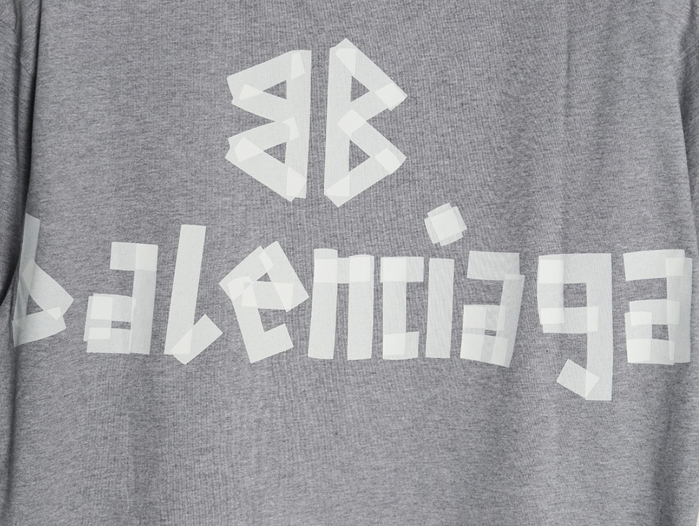 Ba*len*cia*ga tape print short sleeve t-shirt tsk7