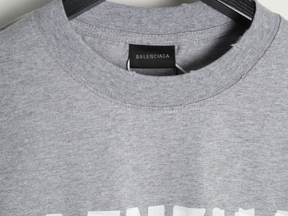 Ba*len*cia*ga tape print short sleeve t-shirt tsk7