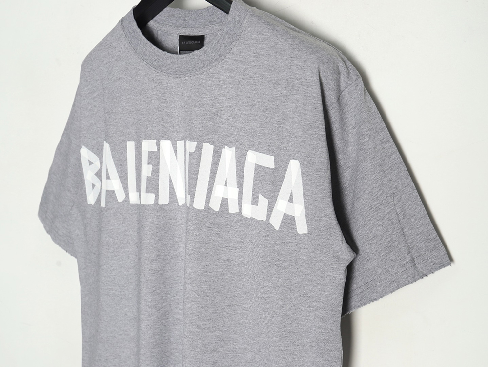 Ba*len*cia*ga tape print short sleeve t-shirt tsk7