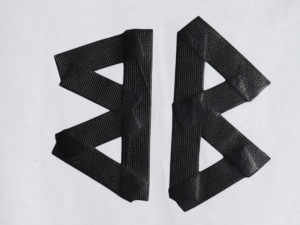 Ba*len*cia*ga tape print short sleeve t-shirt tsk8