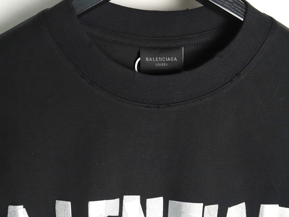 Ba*len*cia*ga tape print short sleeve t-shirt tsk9