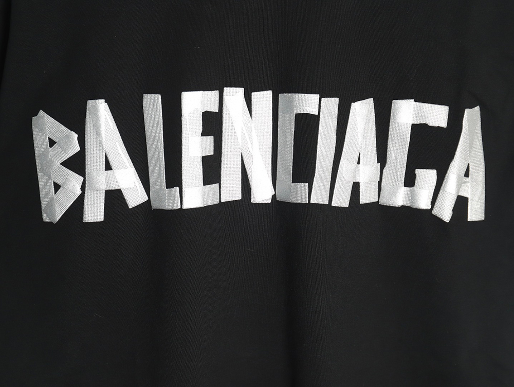 Ba*len*cia*ga tape print short sleeve t-shirt tsk9