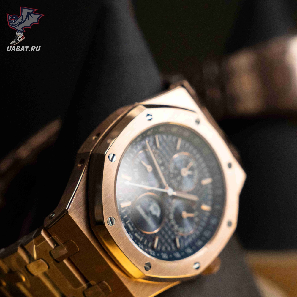 audemars P*g*et - royal oak perpetual cal 26574 rg/rg blue/stk apsf a5134