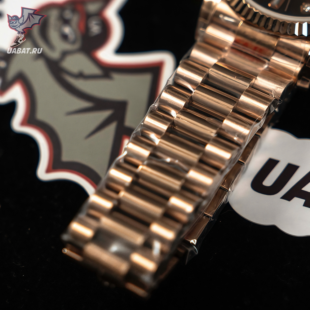 R*l*x - daydate 36mm flt pres rg/rg brown diam ewf a3255 mod