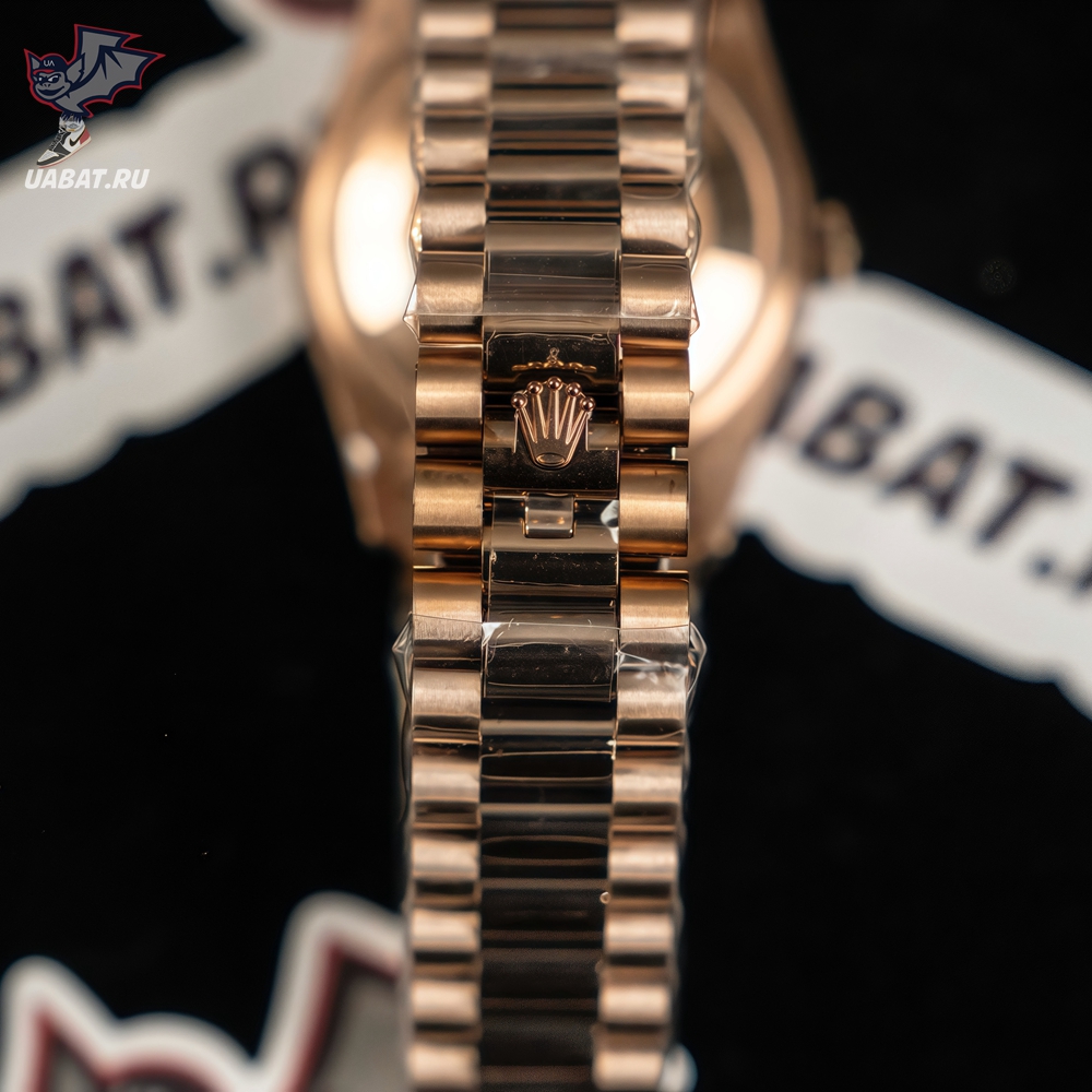 R*l*x - daydate 36mm flt pres rg/rg brown diam ewf a3255 mod