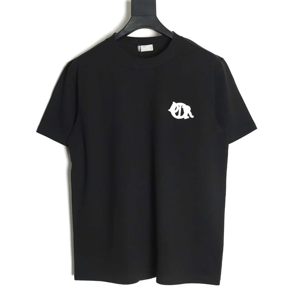 D*or four-color embroidered chapter letter t-shirt tsk3