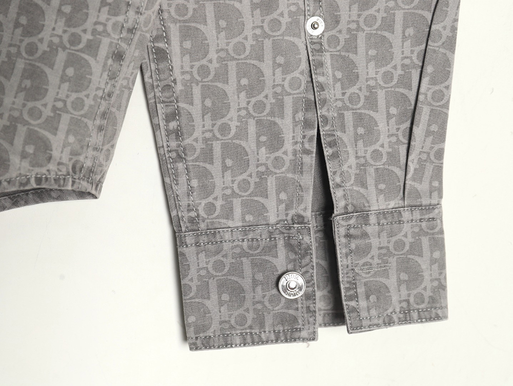 D*or all over printed presbyopia denim shirt