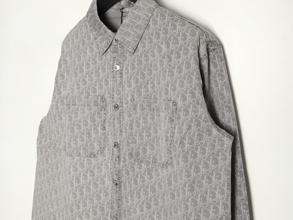 D*or all over printed presbyopia denim shirt