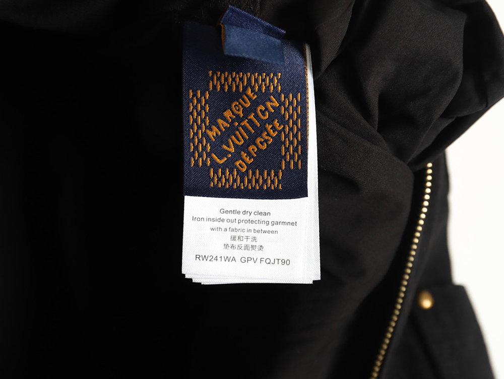 l0*is V*t0n checkerboard workwear tunic jacket coat