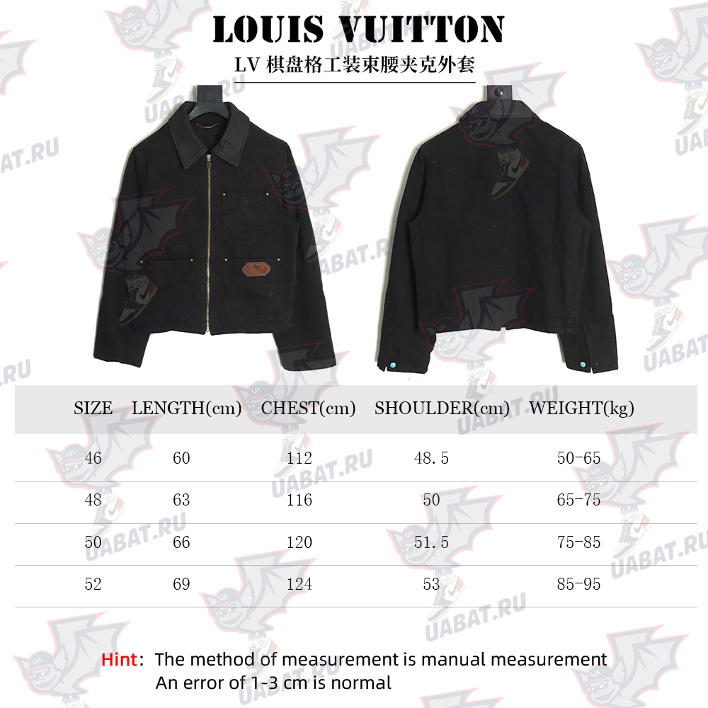 l0*is V*t0n checkerboard workwear tunic jacket coat