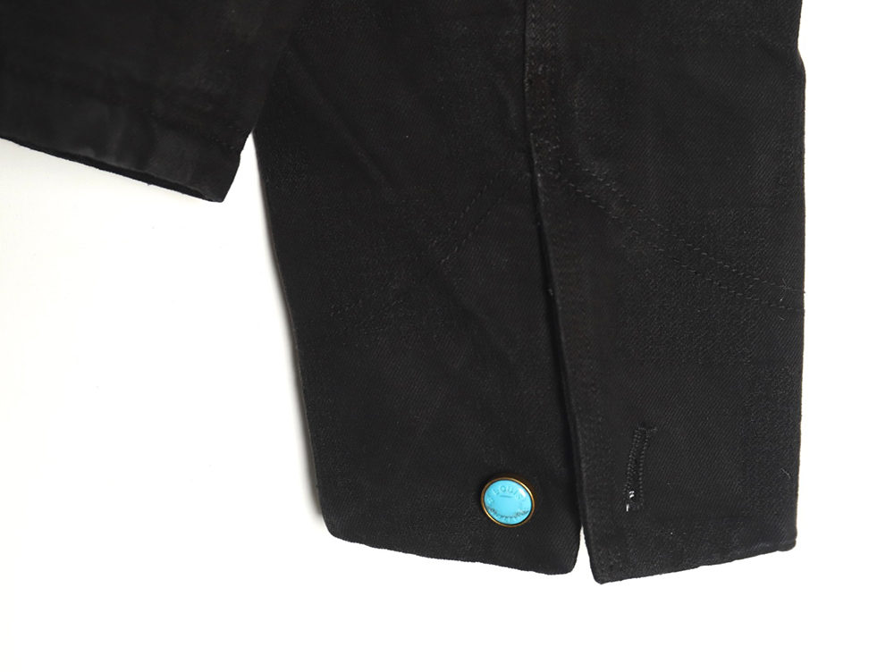 l0*is V*t0n checkerboard workwear tunic jacket coat