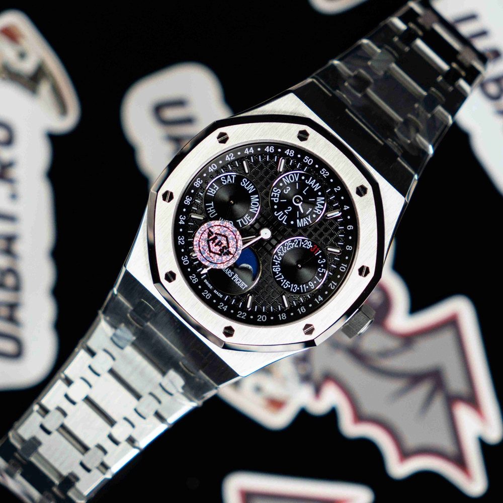 audemars P*g*et - royal oak perpetual cal 26574 ss/ss blk apsf a5134