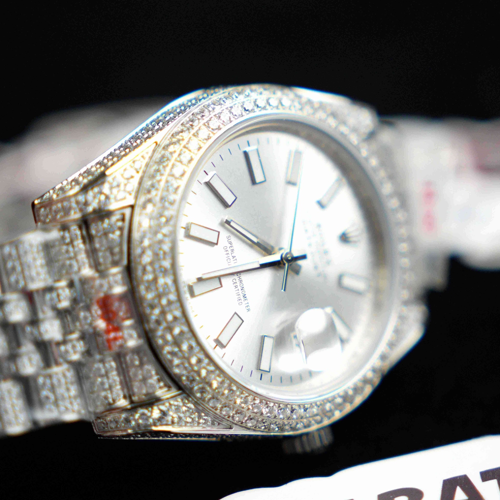 r*l*x - datejust 41mm full Di*m*nds 904l ss/ss sliver/stk gmf a2824