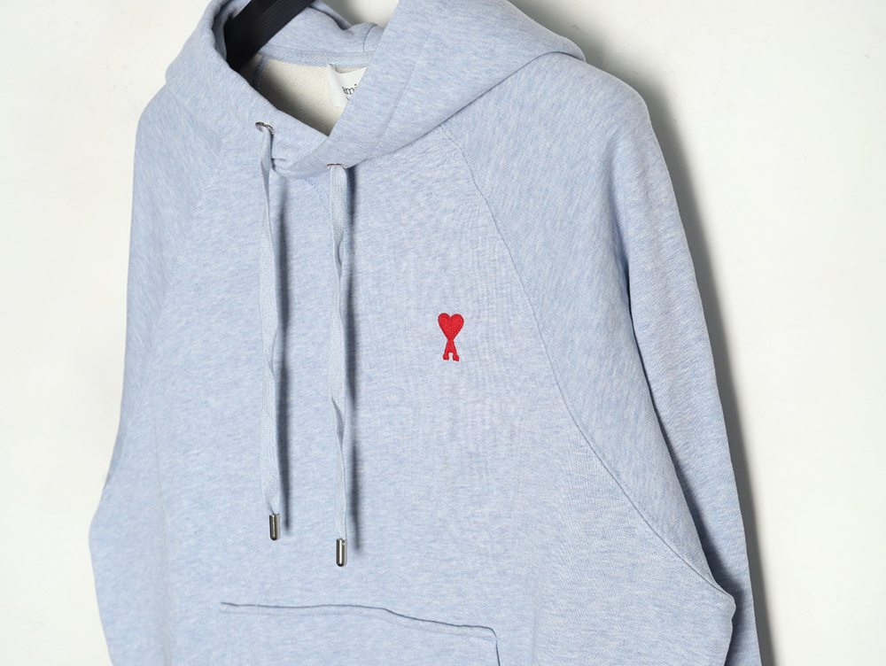 Ami Paris Classic Heart Embroidered Hoodie