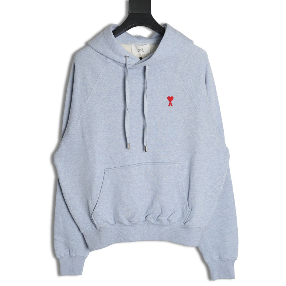 Ami Paris Classic Heart Embroidered Hoodie