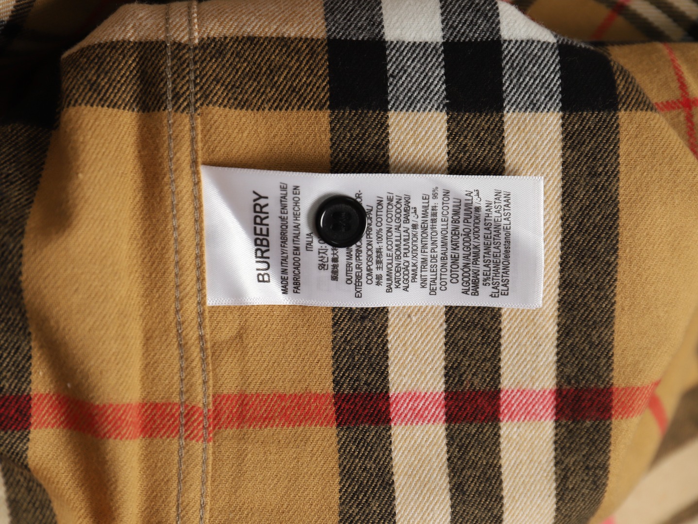 B**rry double brushed striped check classic shirt