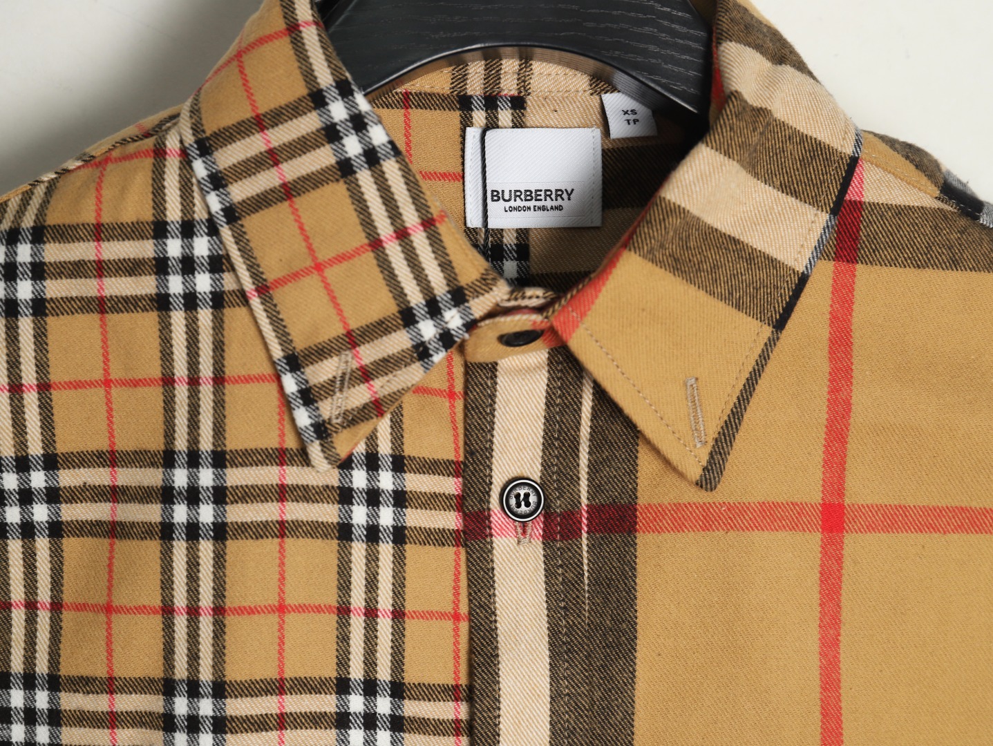 B**rry double brushed striped check classic shirt