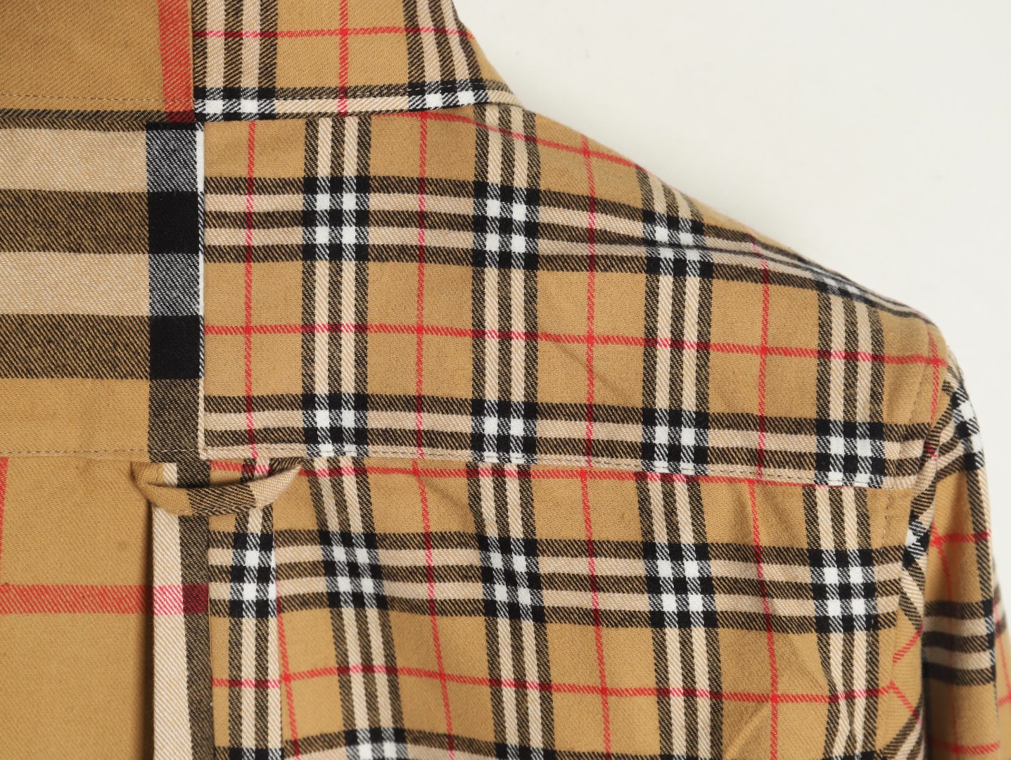 B**rry double brushed striped check classic shirt