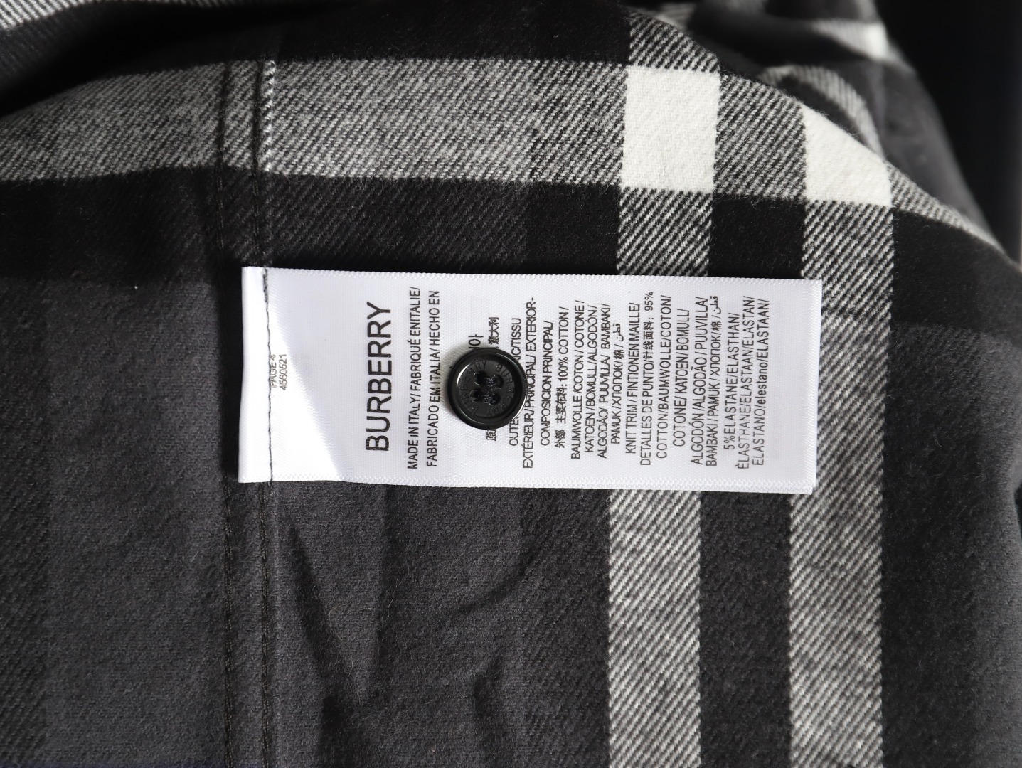 B**rry double brushed striped check classic shirt tsk1